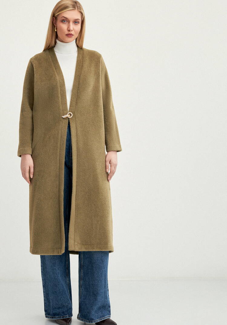 Кардиган удлиненный с пушистым ворсом шир.  750, рис. 4