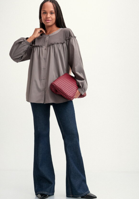 Блуза комбинированная с трикотажем шир.  580, рис. 10