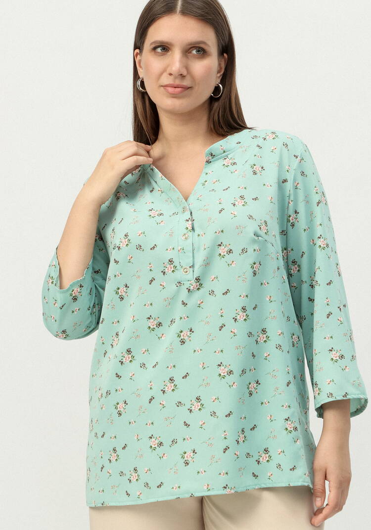 Блуза на пуговицах и разрезами по бокам шир.  750, рис. 13