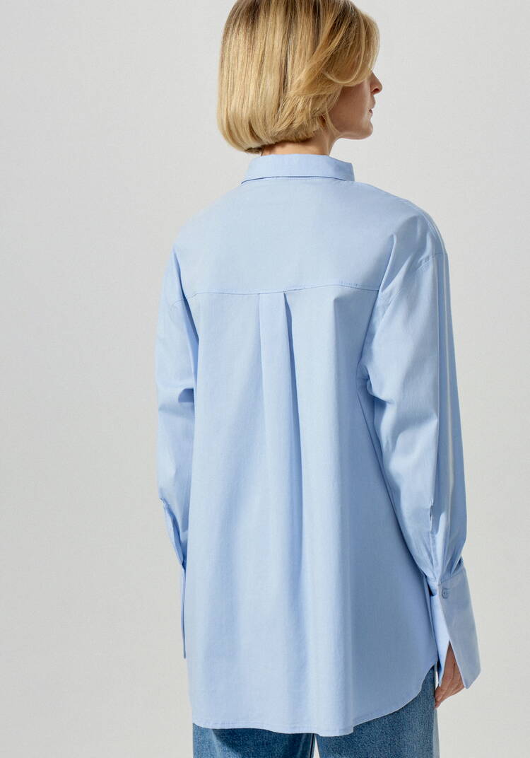 Рубашка с объемным манжетом Милена шир.  750, рис. 3