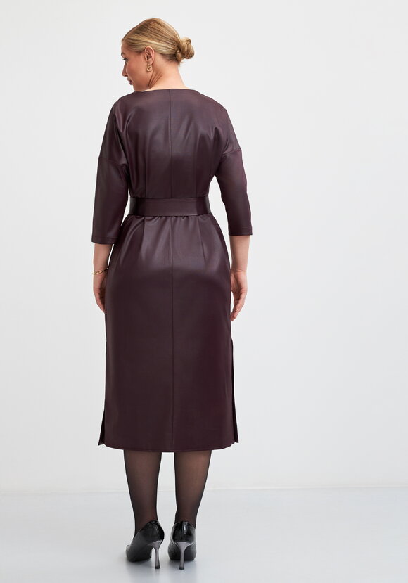 Платье с разрезами из трикотажа под кожу шир.  580, рис. 9