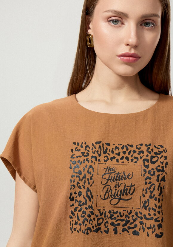 Топ с принтом свободного кроя шир.  580, рис. 28