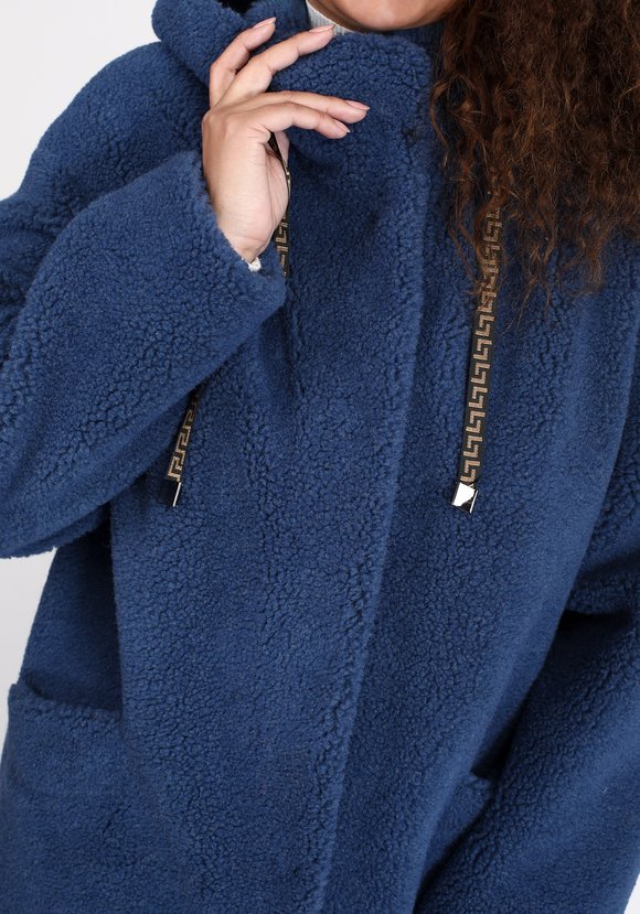 Пальто из шерсти мериноса с капюшоном шир.  580, рис. 12