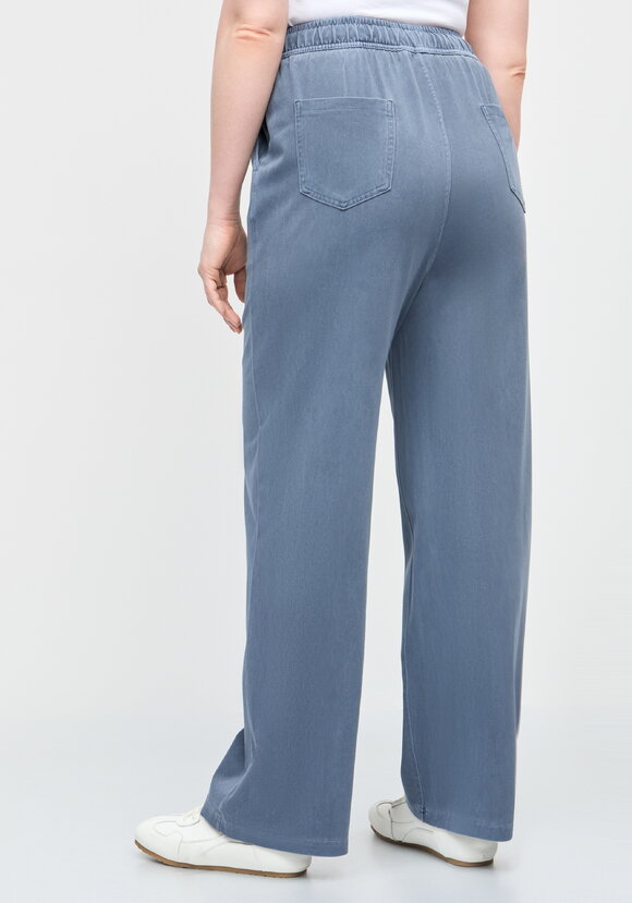 Брюки прямые от бедра с комфортным поясом шир.  580, рис. 25