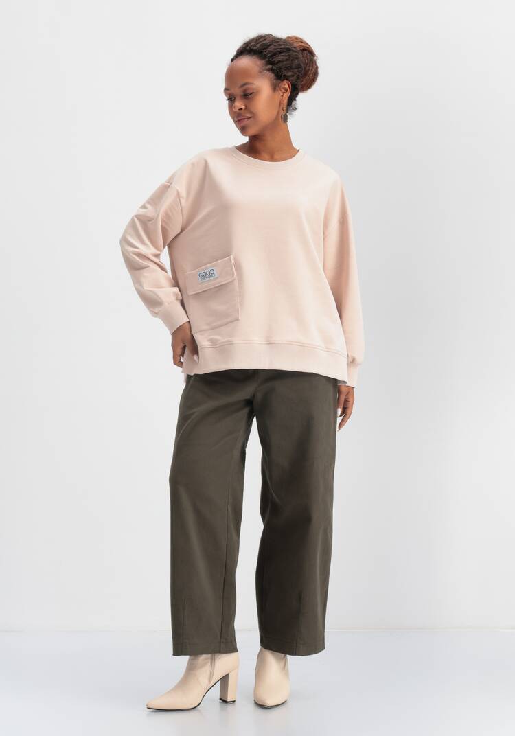 Свитшот свободного кроя с накладным карманом шир.  750, рис. 25