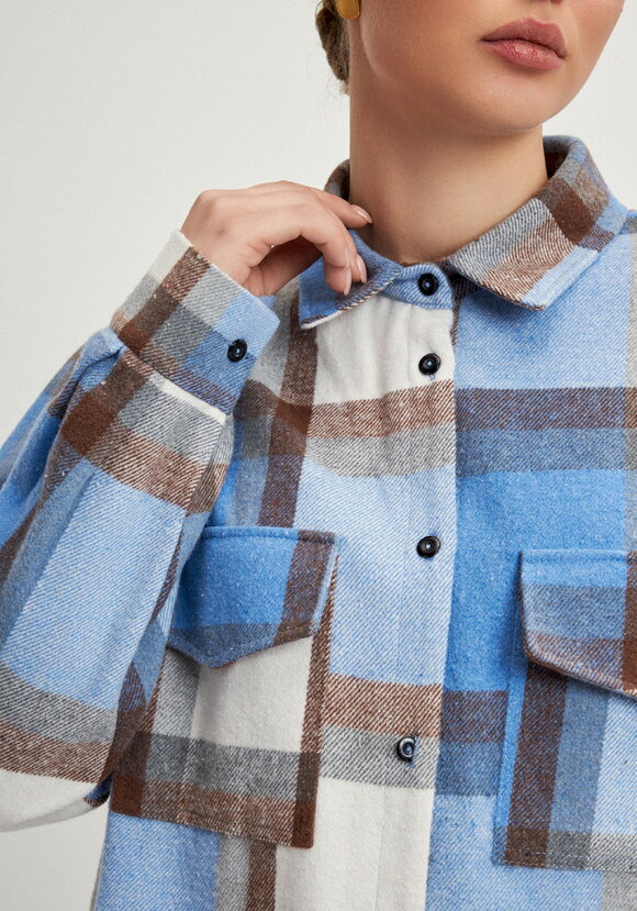 Рубашка фланелевая в клeтку шир.  580, рис. 5