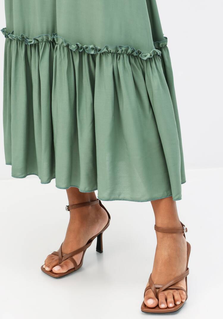 Юбка на эластичной ленте с ярусами шир.  750, рис. 5