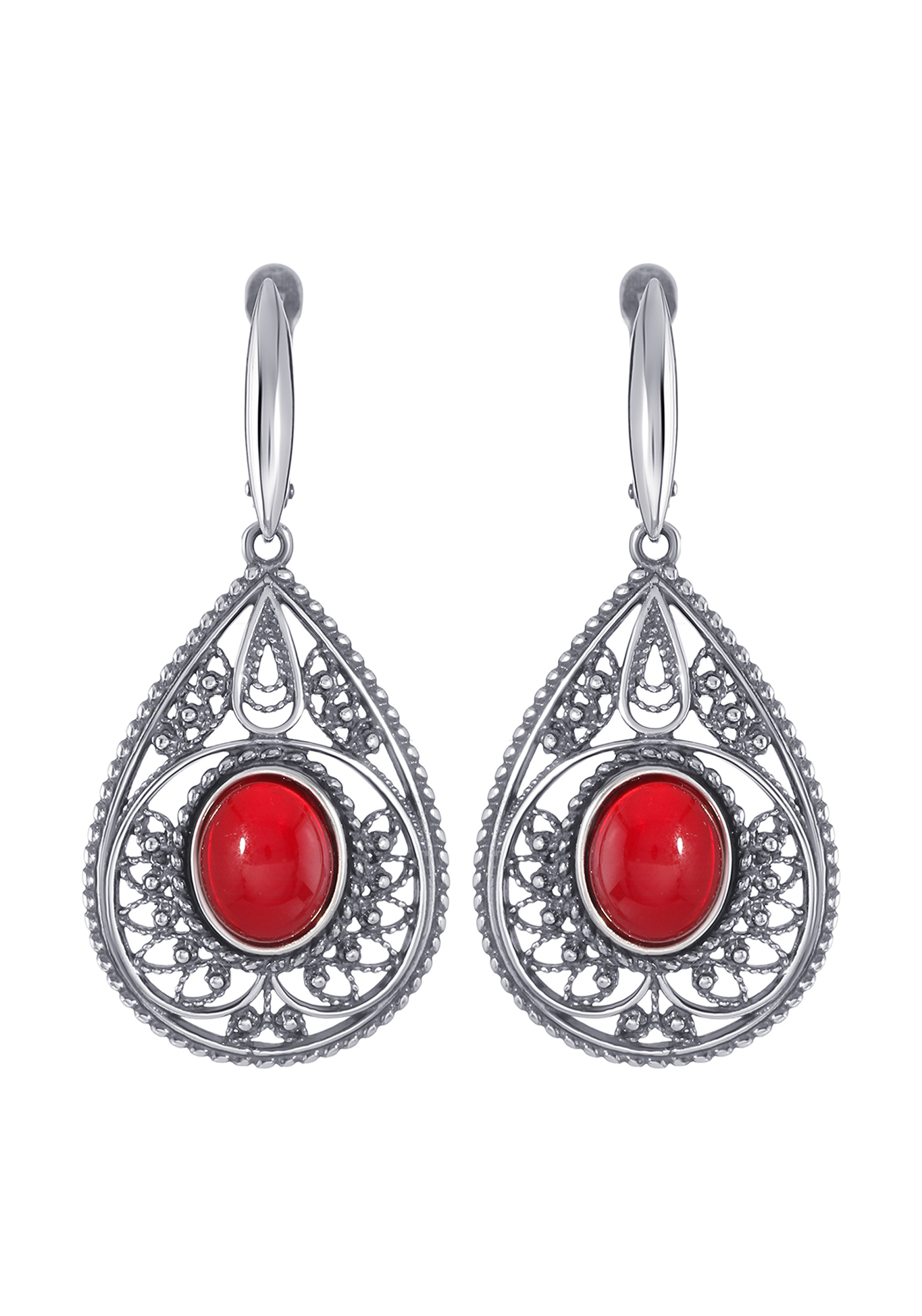 

Серебряные серьги "Мегги", Белый