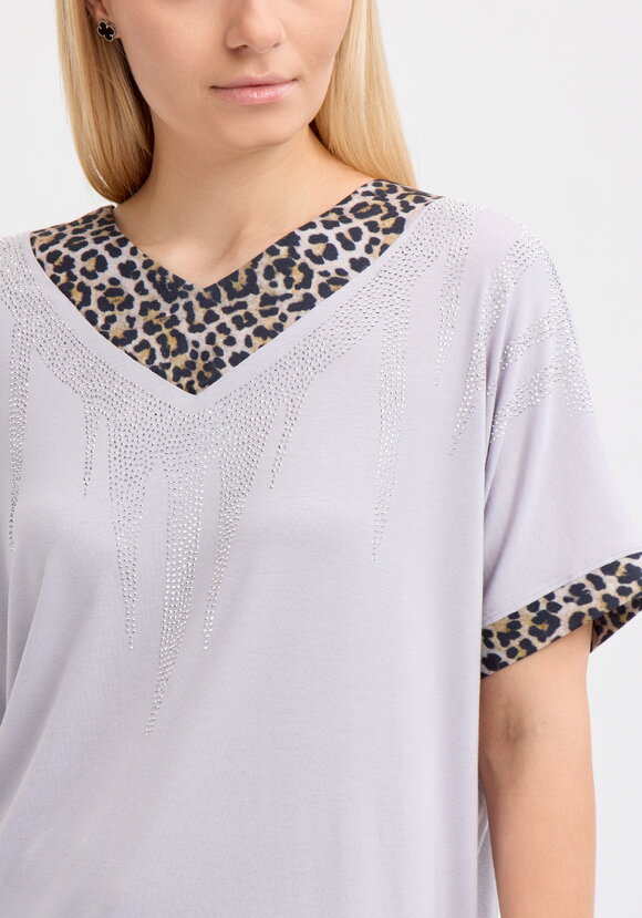 Блуза с леопардовым вырезом шир.  580, рис. 10