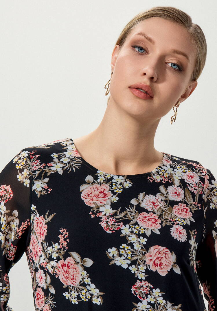 Платье миди свободного кроя шир.  750, рис. 6