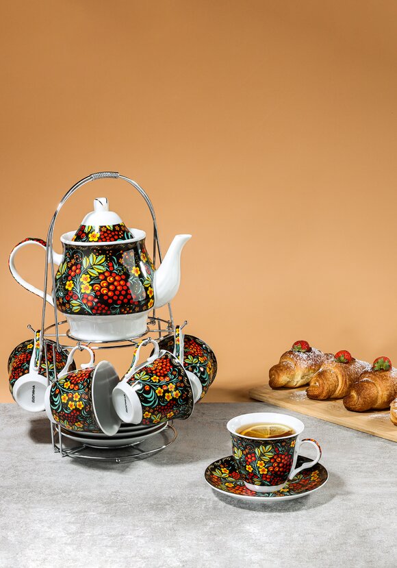 Сервиз чайный Рябина шир.  580, рис. 2