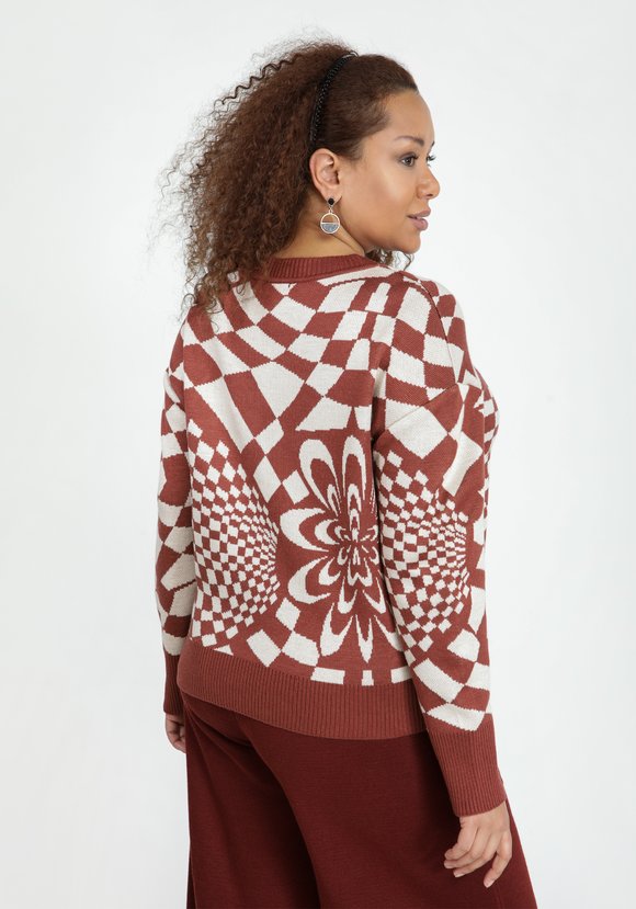 Джемпер с рисунком абстракция шир.  580, рис. 7