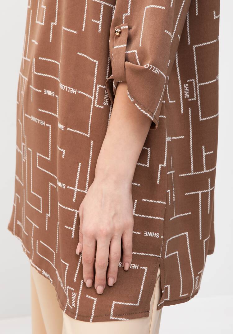 Туника с геометрическим дизайном Марта шир.  750, рис. 18