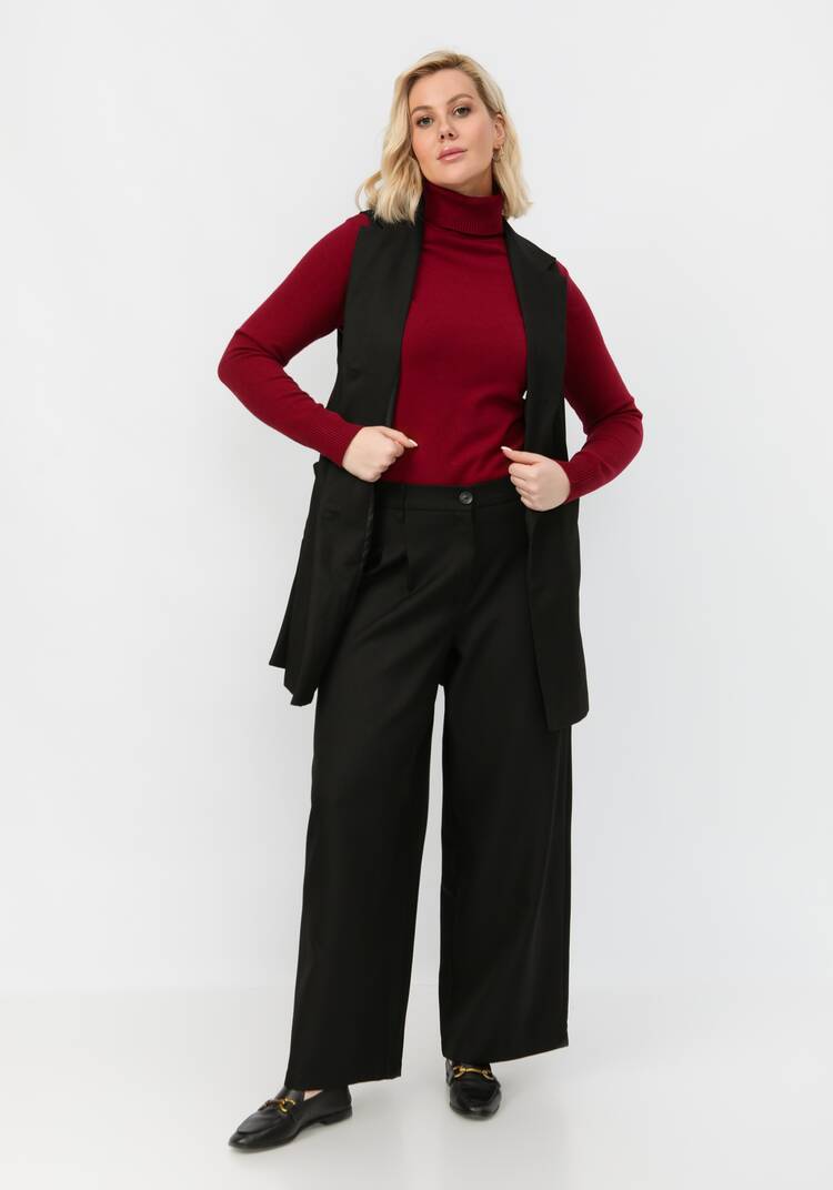 Брюки свободного силуэта с защипами шир.  750, рис. 7