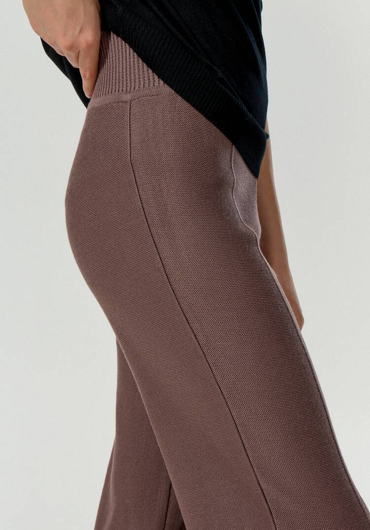 Брюки прямые вязаные со стрелкой шир.  750, рис. 5