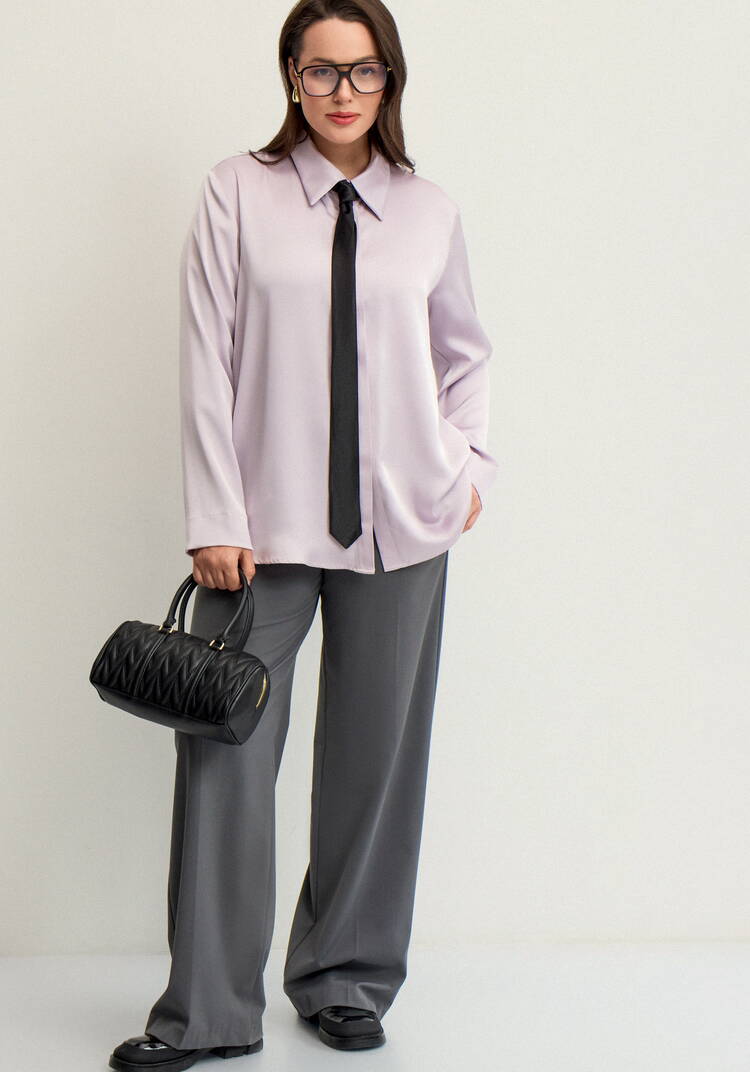 Блуза из шелка с супатной застежкой шир.  750, рис. 20