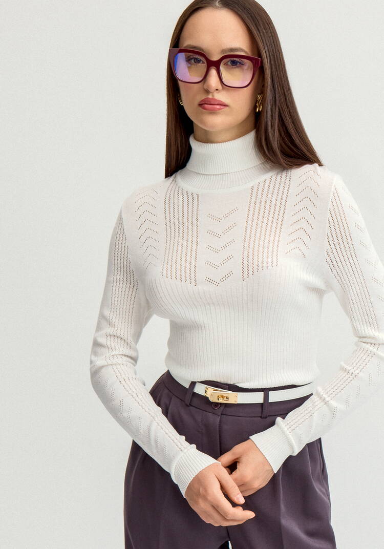 Водолазка из вискозы с узором шир.  750, рис. 21