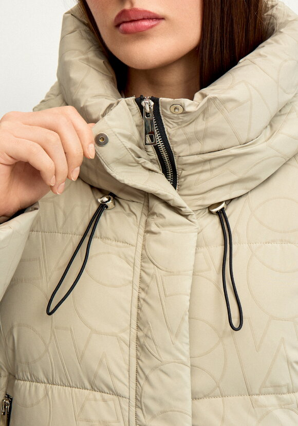 Удлиненный пуховик с капюшоном шир.  580, рис. 22