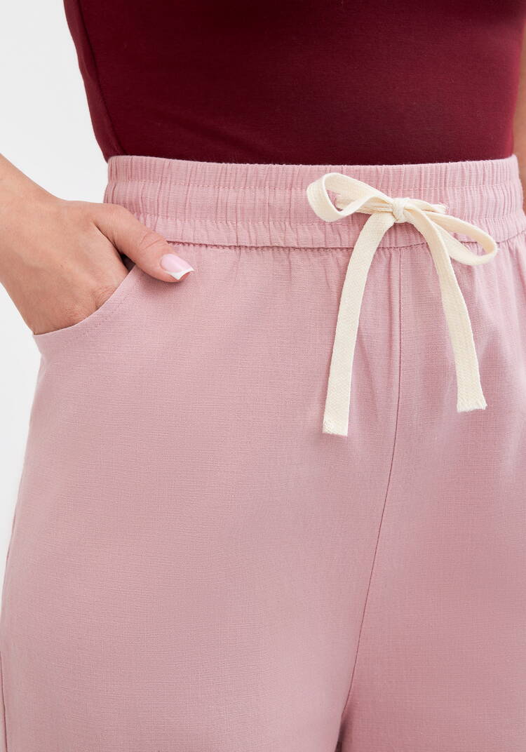 Брюки на резинке по поясу, прямые Симона шир.  750, рис. 27