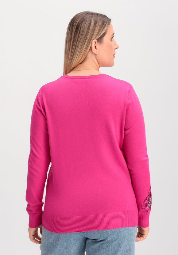 Джемпер с абстрактными цветами из страз шир.  580, рис. 3