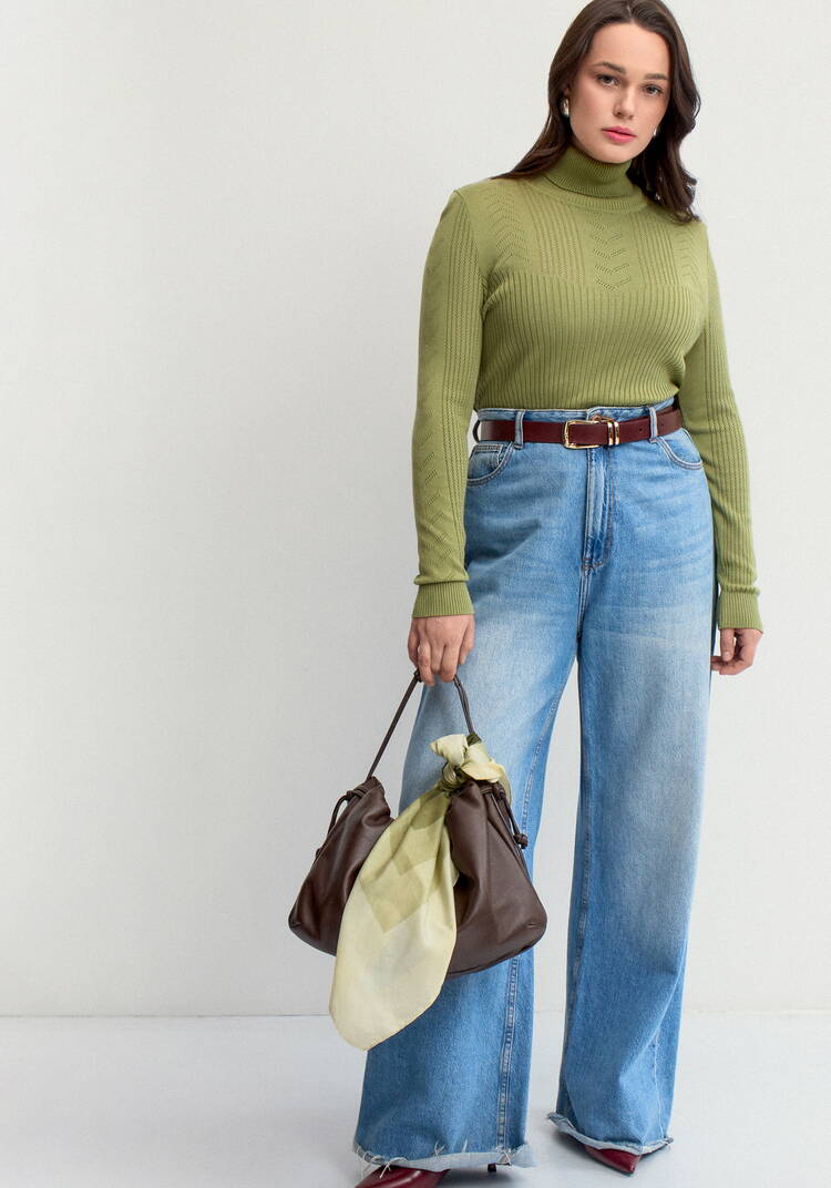 Водолазка из вискозы с узором шир.  750, рис. 38