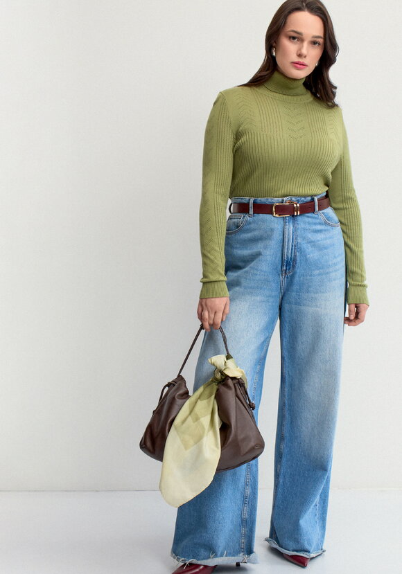 Водолазка из вискозы с узором шир.  580, рис. 38