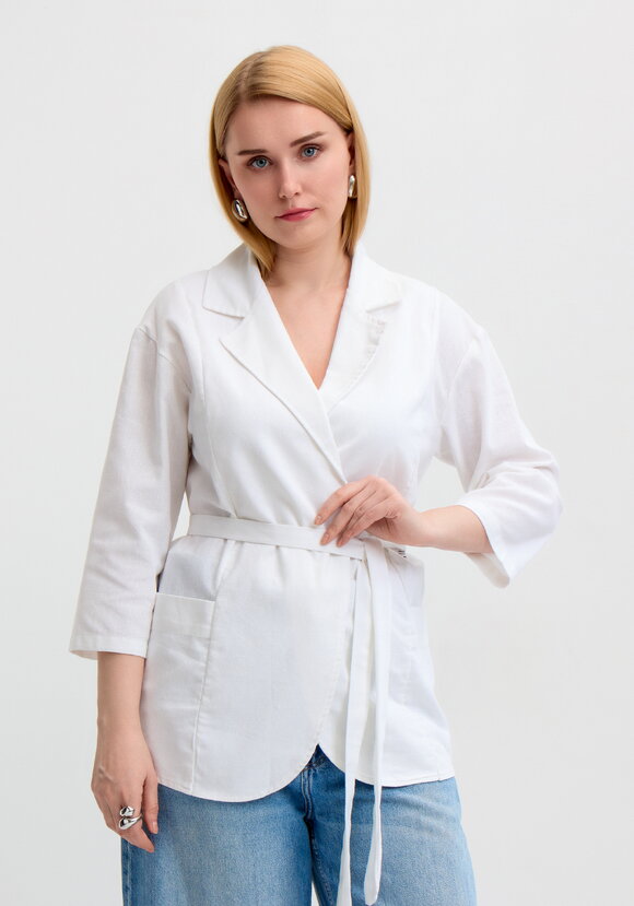 Жакет удлиненный прямого кроя шир.  580, рис. 13