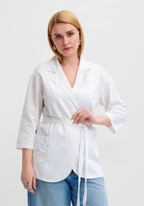 Жакет удлиненный прямого кроя