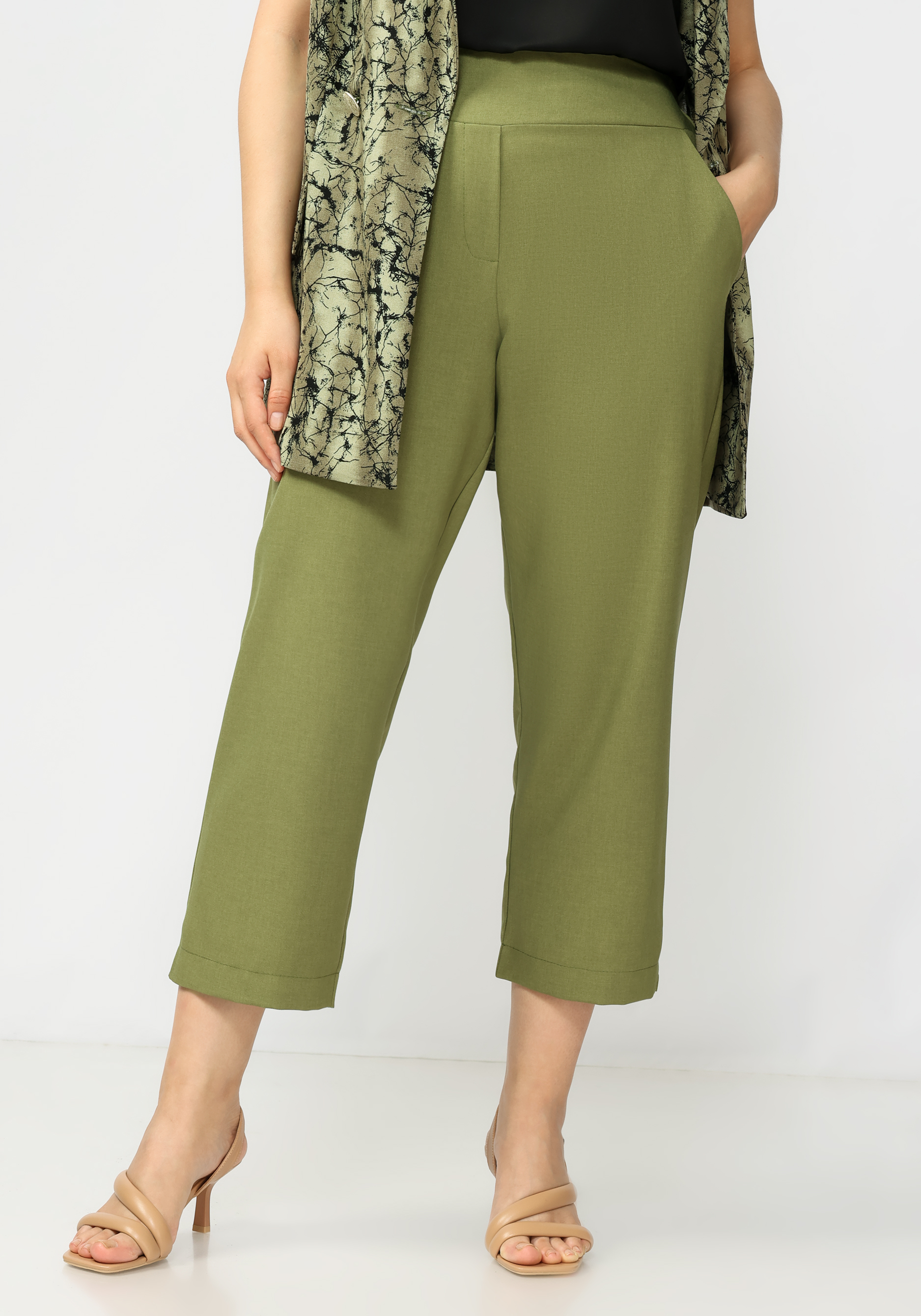 

Брюки летние с длиной 7/8х "Джаннет", Коричневый