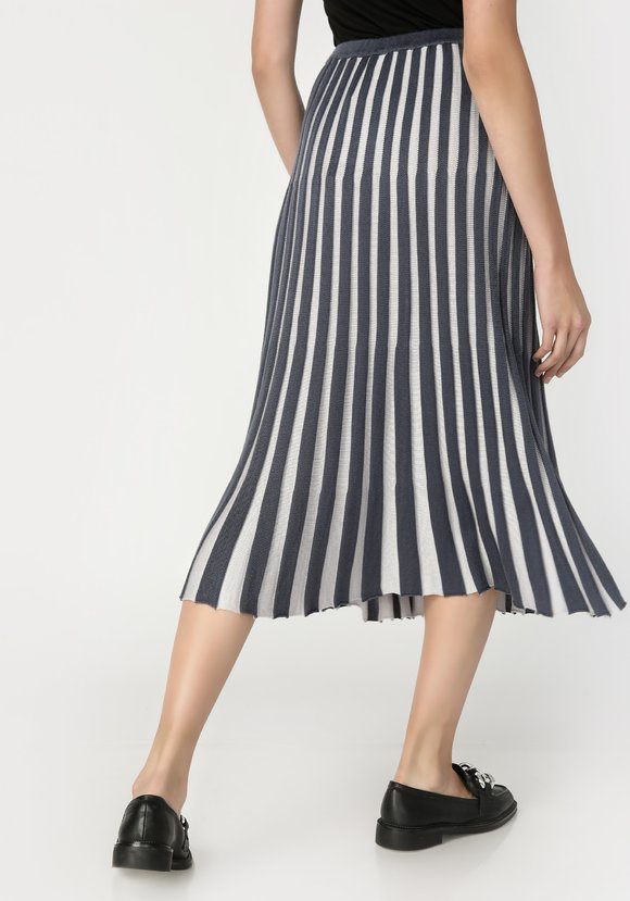 Юбка женская с контрастным плиссе шир.  580, рис. 3