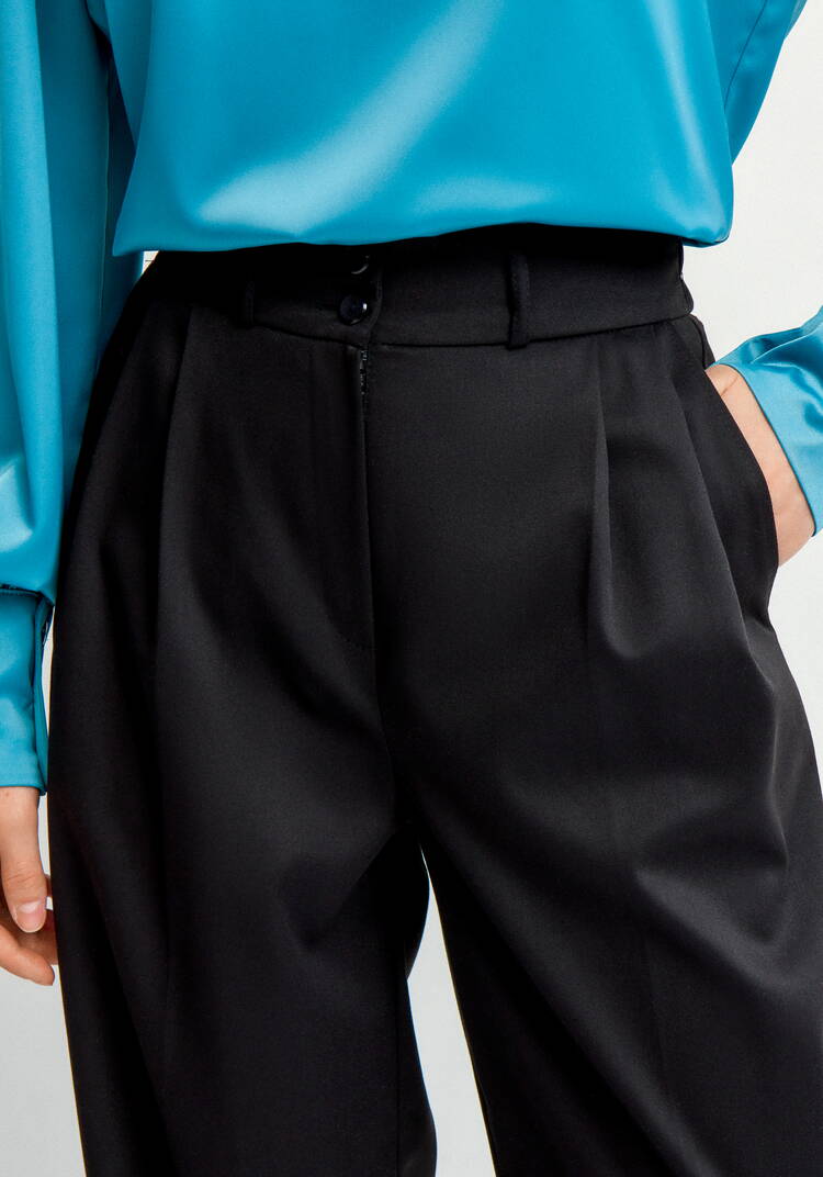 Брюки классические с защипами шир.  750, рис. 11