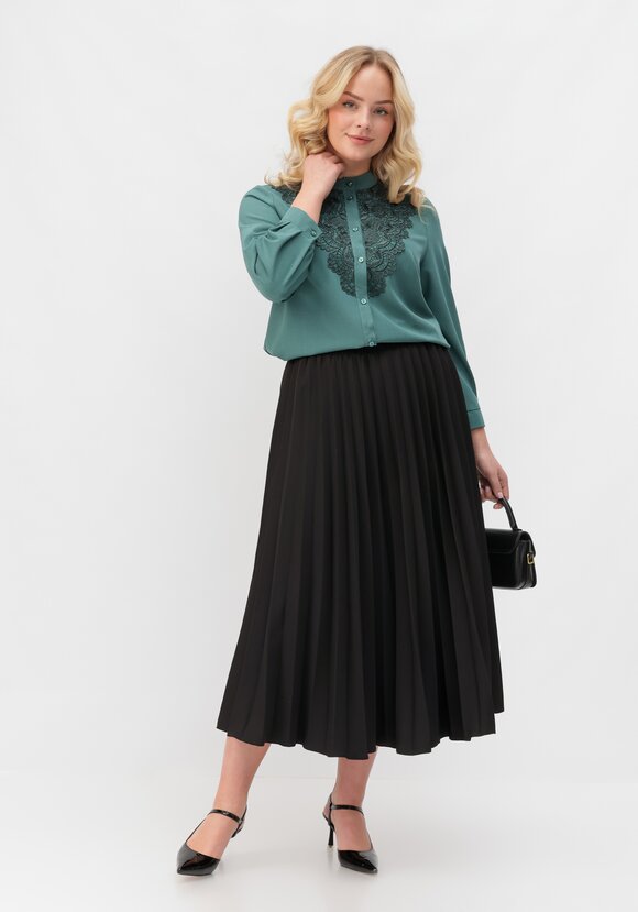 Юбка-миди гофре шир.  580, рис. 6