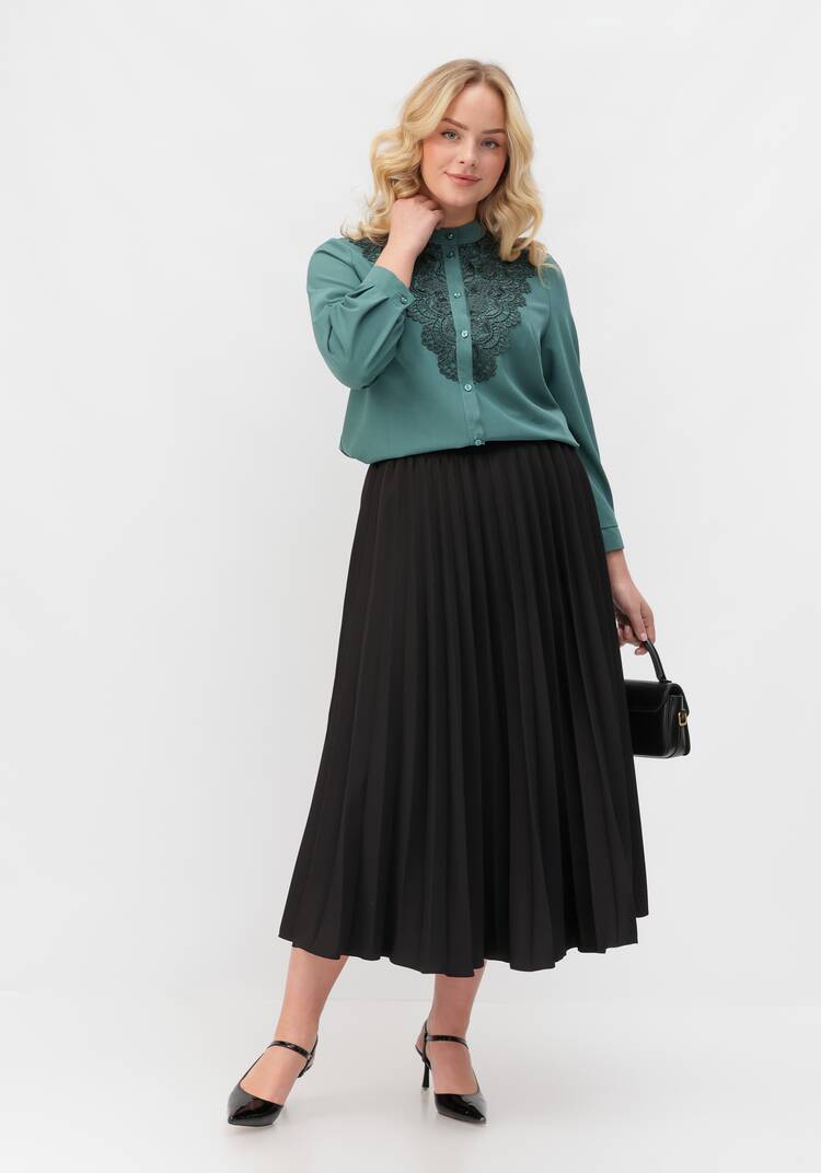 Юбка-миди гофре шир.  750, рис. 6