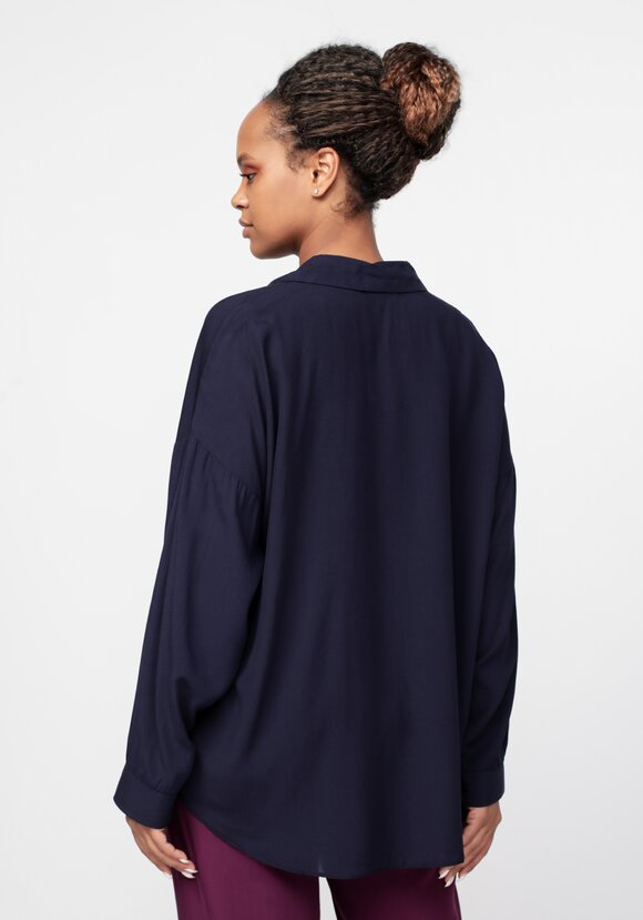 Рубашка свободного кроя с длинным рукавом шир.  580, рис. 14