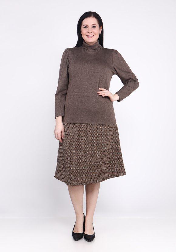 Водолазка базовая прямого кроя шир.  580, рис. 10