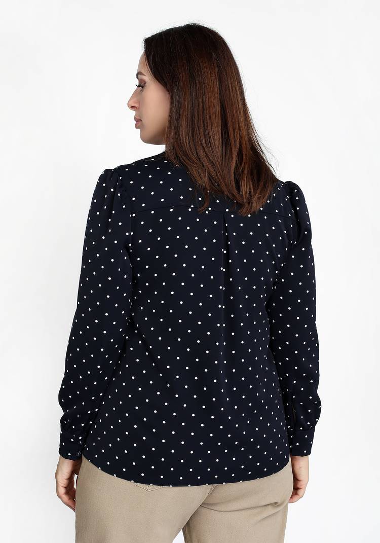 Блуза с завязками бант шир.  750, рис. 3