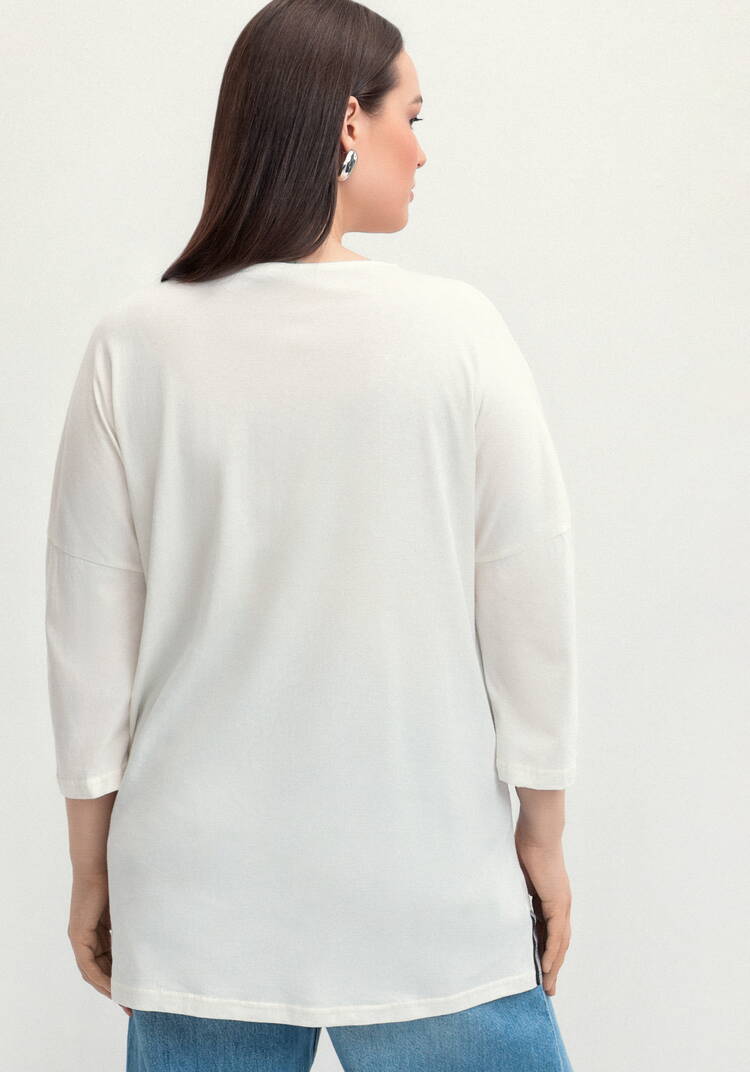 Туника с принтом на груди шир.  750, рис. 3