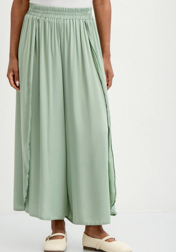 Юбка-брюки свободного кроя на резинке шир.  750, рис. 20