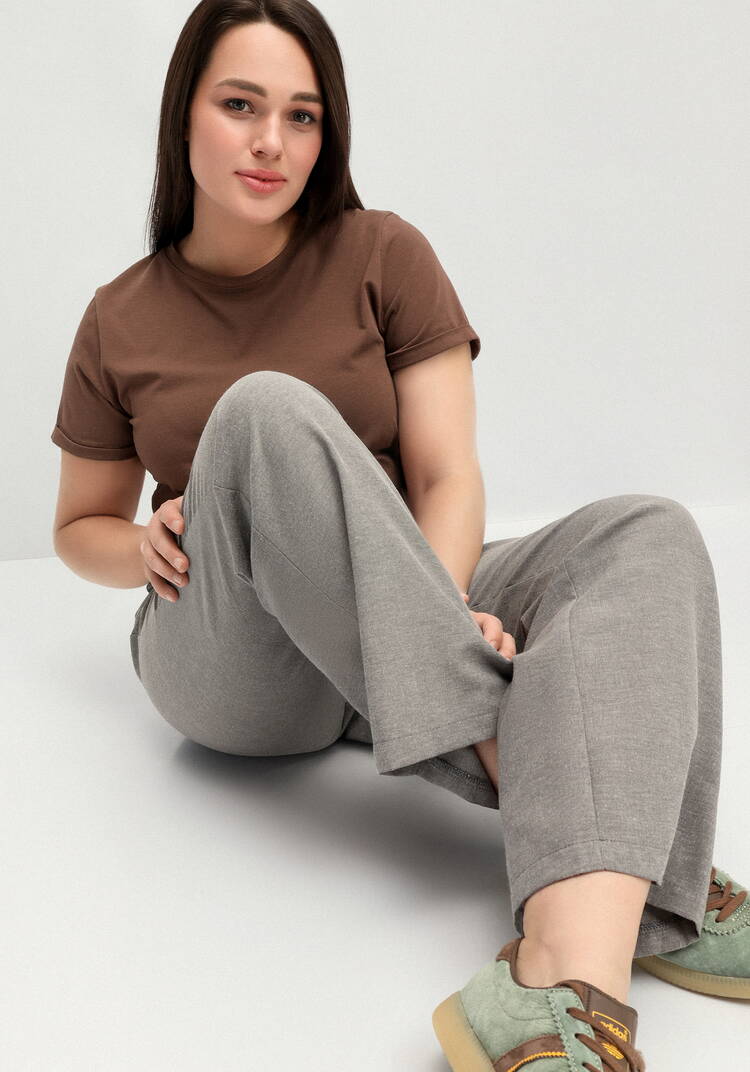 Брюки прямого силуэта с поясом на резинке шир.  750, рис. 18