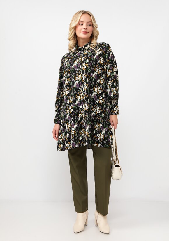 Туника свободного кроя с кокеткой шир.  580, рис. 2