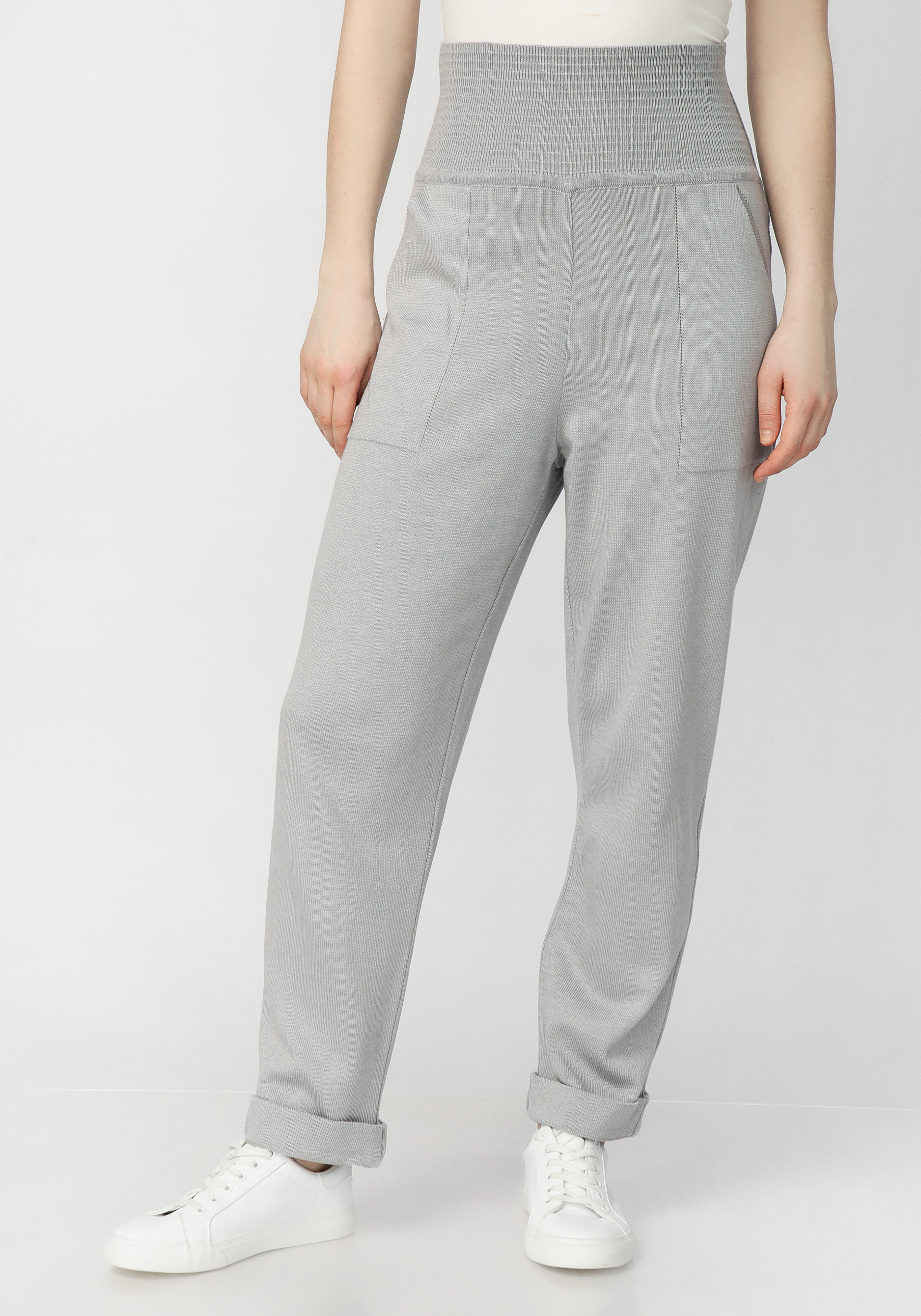 Брюки на широкой эластичной резинке