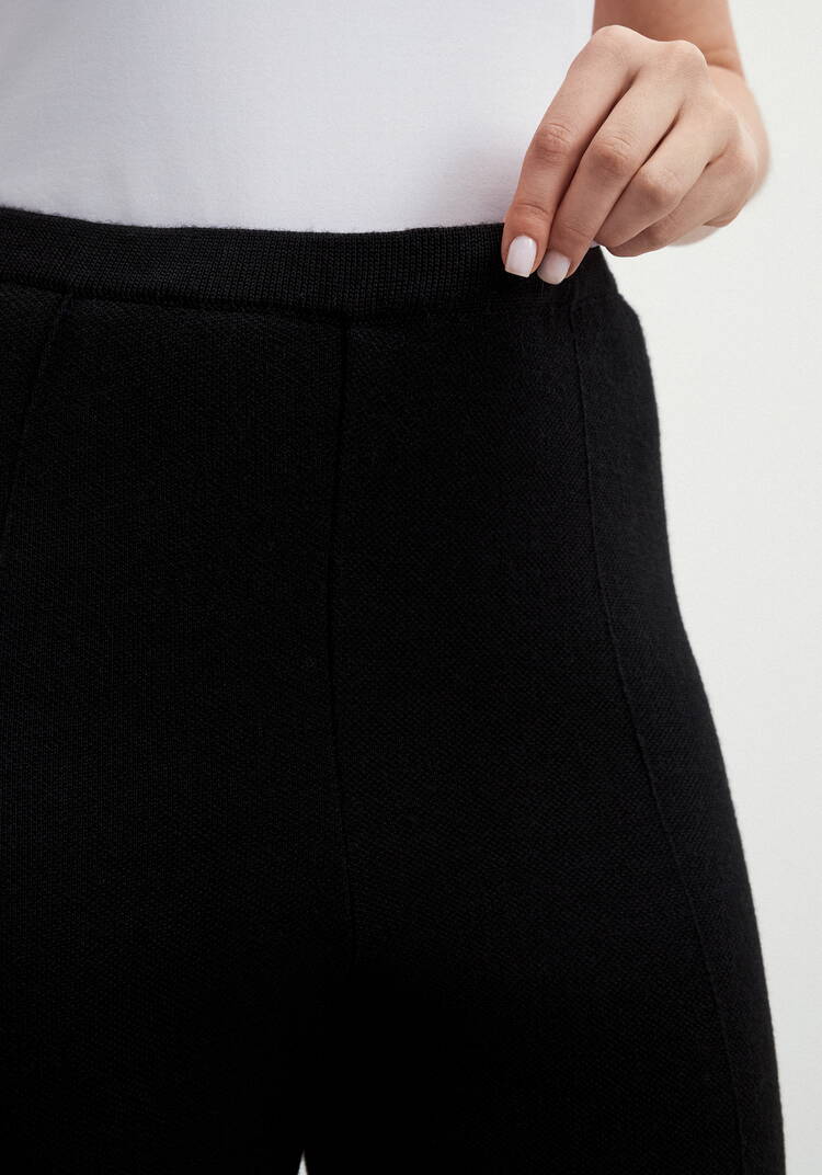 Брюки прямые зауженные книзу на резинке шир.  750, рис. 5