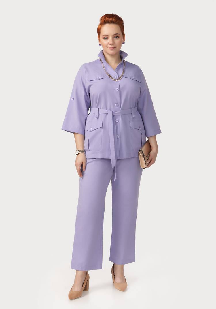 Жакет Сафари с накладными карманами шир.  750, рис. 7