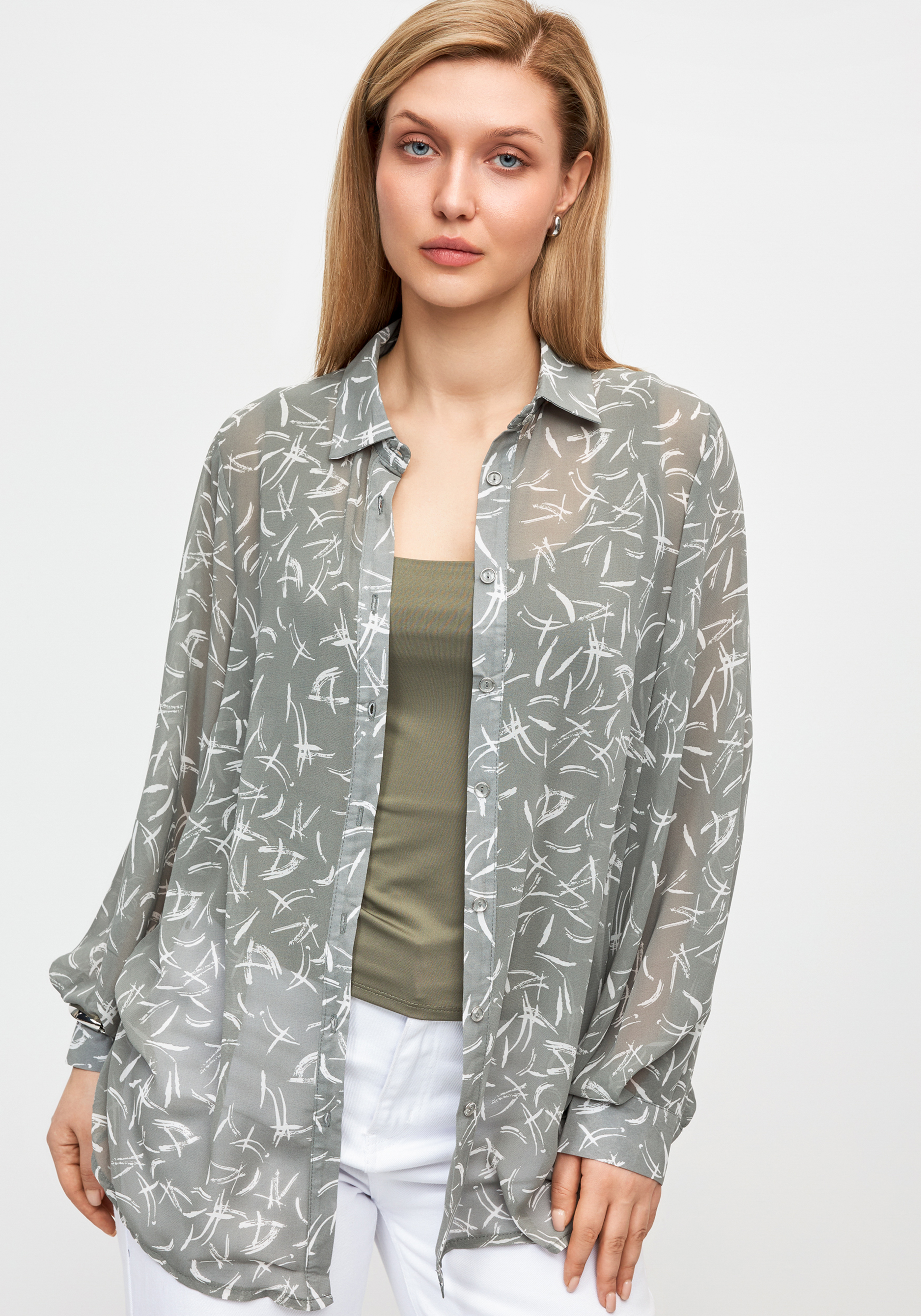 Рубашка из шифона quotИветта quot 4499₽