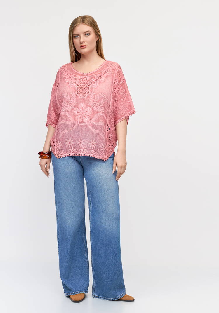 Блуза Ажурный флер шир.  750, рис. 26