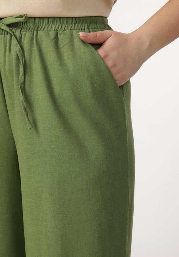 Брюки на резинке со шнурком шир.  580, рис. 13