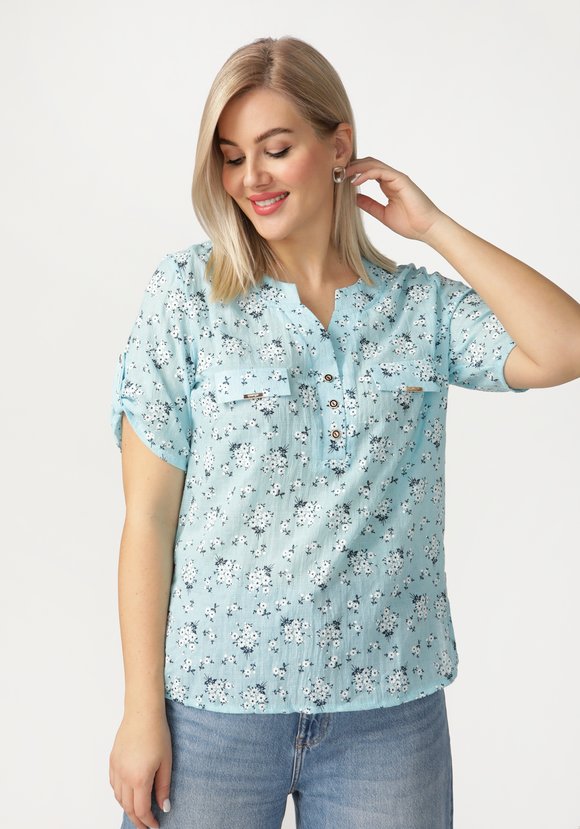 Блуза Солнечный сад шир.  580, рис. 1