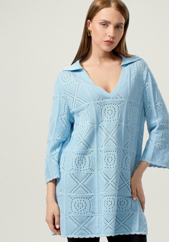 Туника с разрезами по бокам удлиненная шир.  580, рис. 13