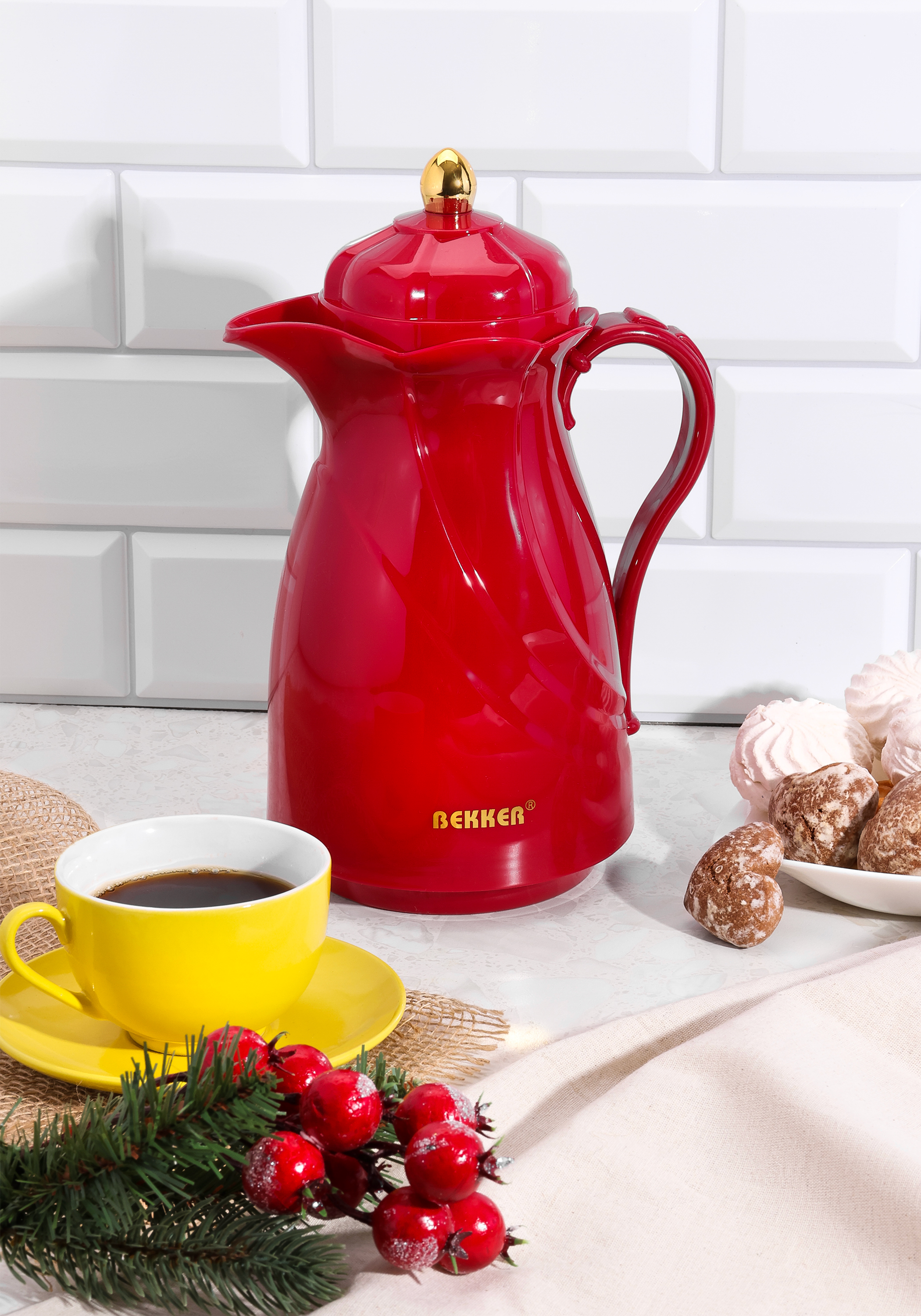 Термос-кувшин Premium со стеклянной колбой