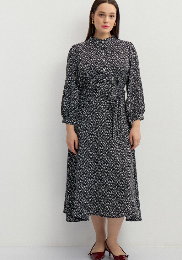 Платье свободного кроя с принтом Мирра шир.  580, рис. 6